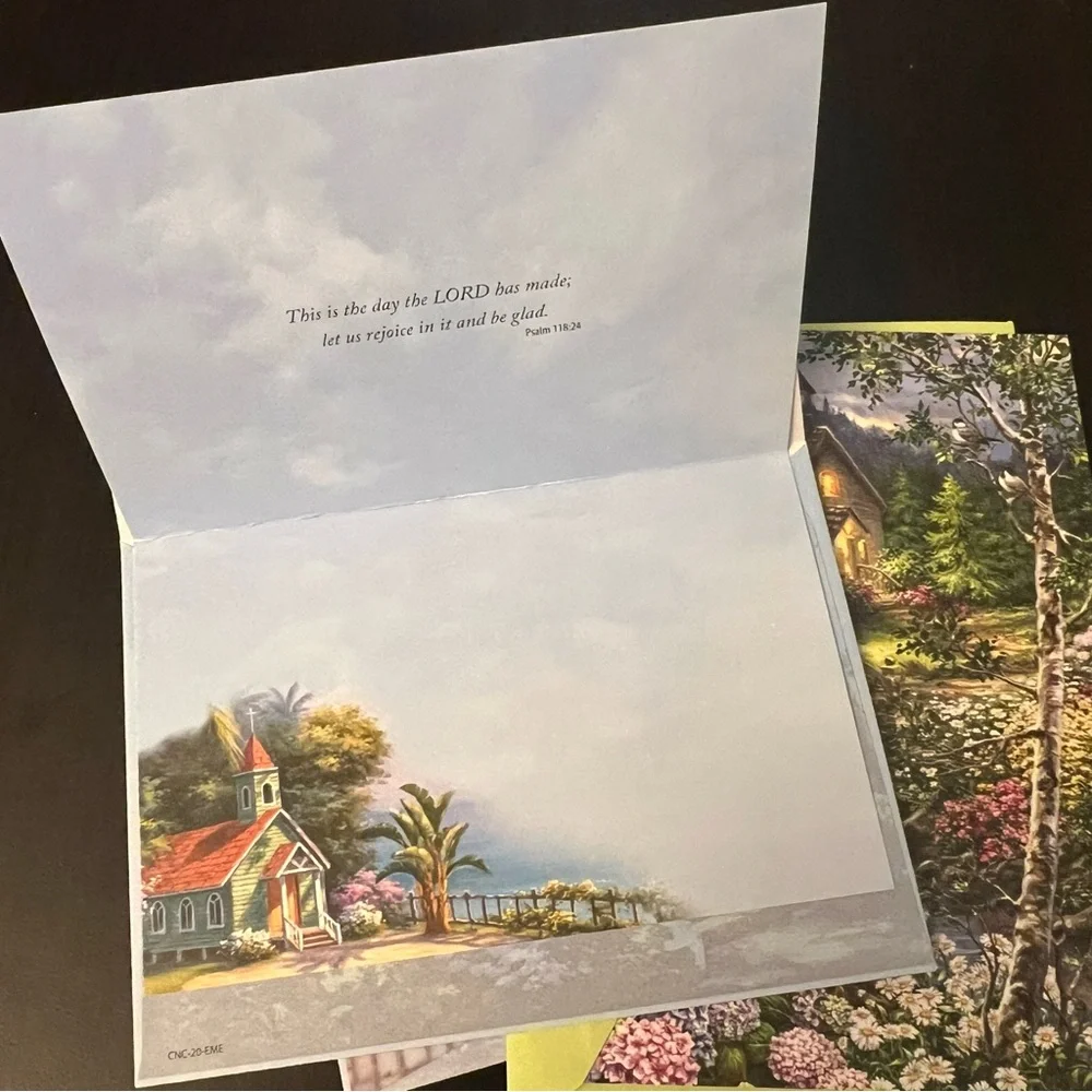 Bundle of Religious Greeting Cards Birthday Easter Get Well Sympathy & More - Picture 9 of 13